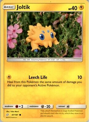 Pokemon 2019 Sun & Moon - Team Up Joltik Basic/Common #47