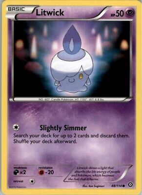 Pokemon 2016 XY - Steam Siege Litwick Basic/Common #48