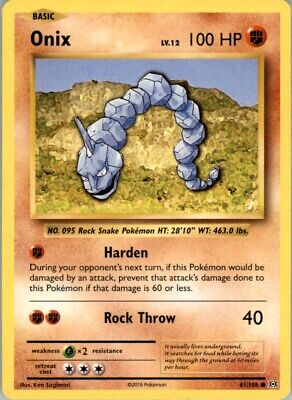 Pokemon 2016 XY - Evolutions Onix Basic/Common #61