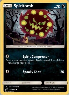 Pokemon 2019 Sun & Moon - Team Up Spiritomb Basic/Uncommon #89