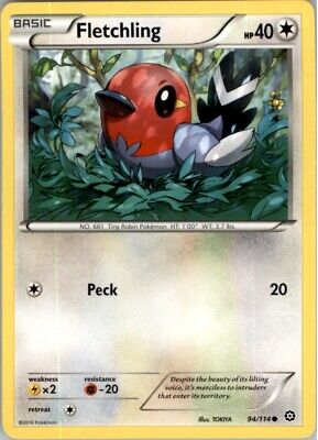 Pokemon 2016 XY - Steam Siege Fletchling Basic/Common #94