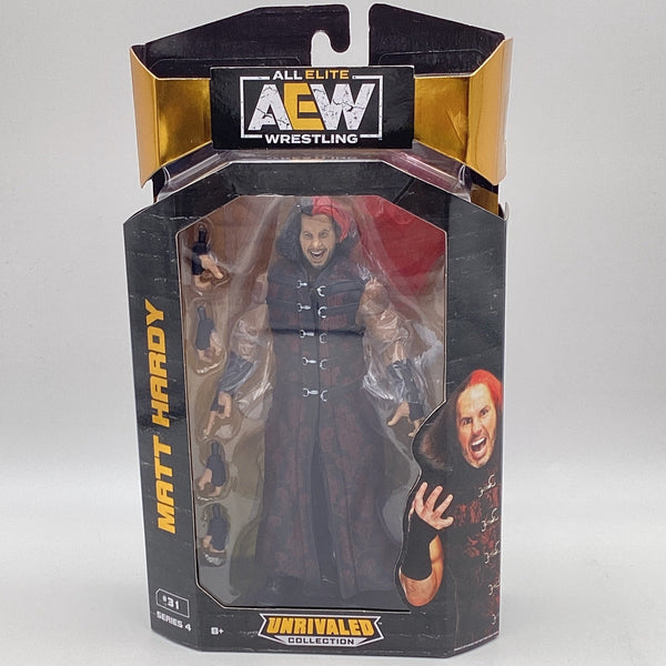 Matt Hardy Signed AEW Unrivaled Series Action Figure, Matt Hardy Mattel