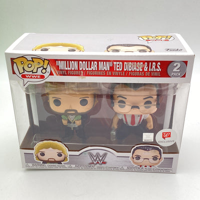 Funko Pop! WWE - "Million Dollar Man" Ted DiBiase & I.R.S (2 Pack) (Walgreens Exclusive) (Damaged)
