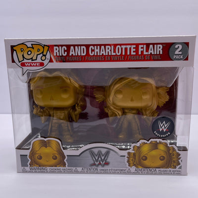 Funko Pop! WWE - Ric & Charlotte Flair (2 Pack) (Gold) (WWE Exclusive)