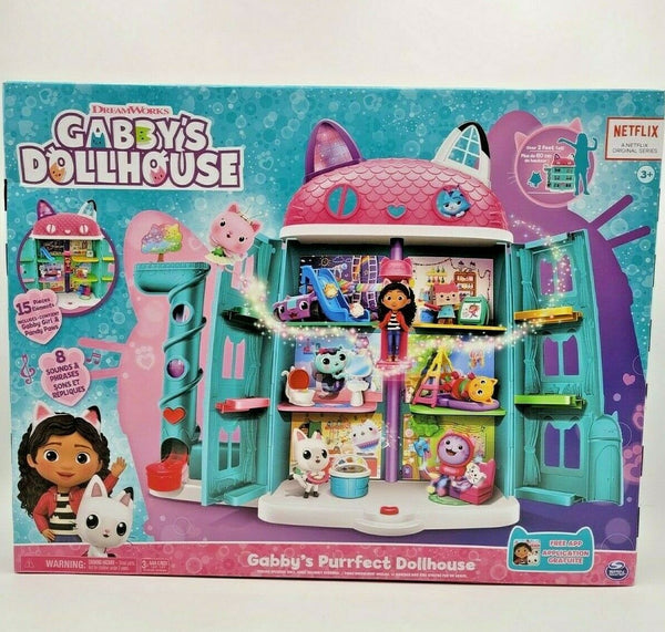 Dreamworks Gabby's Dollhouse popular Purrfect Playset 15 Pieces Netflix