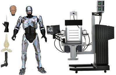 RoboCop - 7" Scale Action Figure - Ultimate Battle Damaged RoboCop with Chair