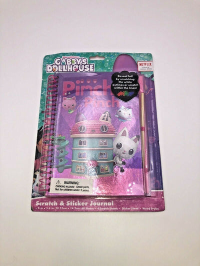 Dreamworks Gabby's Dollhouse Scratch and Sticker Journal