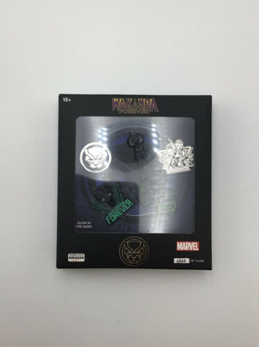 Marvel Black Panther Wakanda Forever Enamel 5 Pin Set Limited Edition