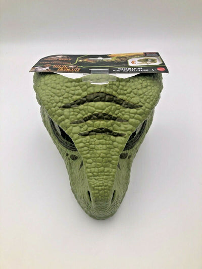 Jurassic World Dino Escape Velociraptor Mask (Green, Moveable Mouth)