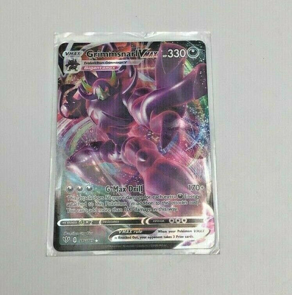 Grimmsnarl Vmax 115/189 Pokemon TCG Darkness Ablaze Full Art Ultra Grimmsnarl Vmax 115/189 Pokemon TCG Darkness Ablaze Full Art Ultra