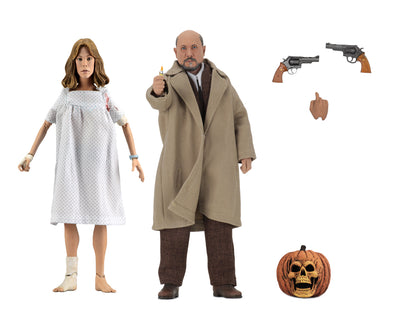 Halloween 2 (1981) – 8” Clothed Action Figure – Dr Loomis & Laurie Strode 2Pack
