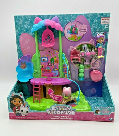 Gabby's Dollhouse Kitty Fairy's Garden Treehouse Playset