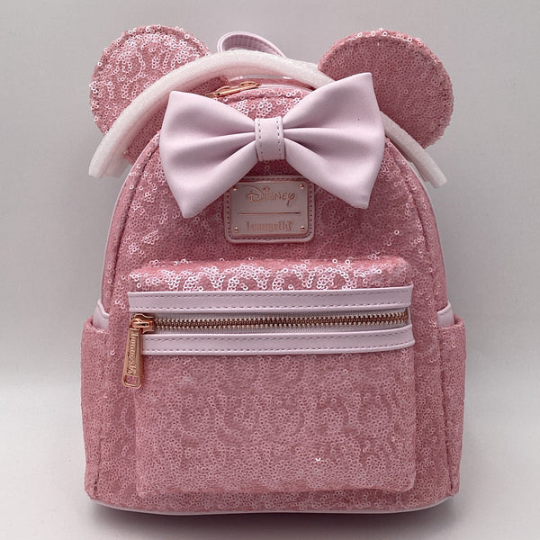 iridescent sequin mini backpack LOUNGEFLY DISNEY MINNIE WEDDING Spell Boutique Create sweet styles inspired by everyones favourite Disney fashionista Minnie Mouse Iridescent Earidescent Sequins
