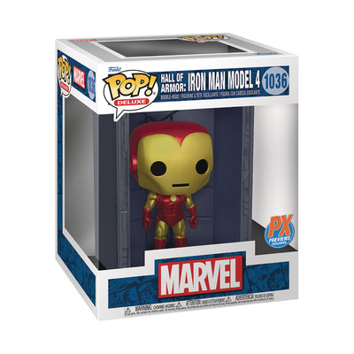 Funko Pop! Deluxe - Marvel - Hall Of Armor: Iron Man Model 4 (PX Exclusive)