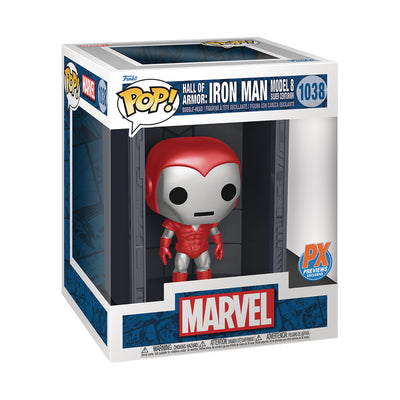 Funko Pop! Deluxe - Marvel - Hall Of Armor: Iron Man Model 8 Silver Centurion (PX Exclusive)