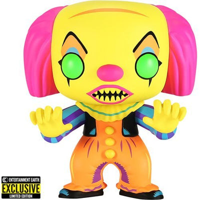 Funko Pop! Movies - IT The Movie - Pennywise (Black Light) - Entertainment Earth Exclusive