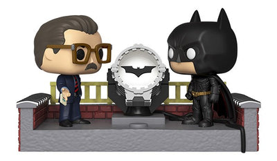 Batman w/ Light Up Bat Signal Movie Moment Funko Pop