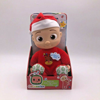CoComelon Musical Deck The Halls JJ Doll - Includes Santa Hat