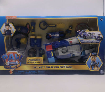 PAW Patrol Ultimate Chase 12-Piece Fan Gift Pack with 2-in-1 Transforming Toy