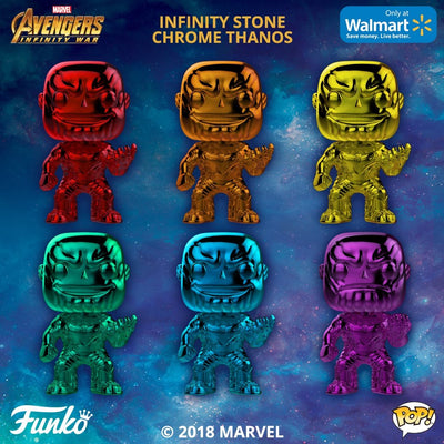 Thanos Chrome Funko Pop BUNDLE
