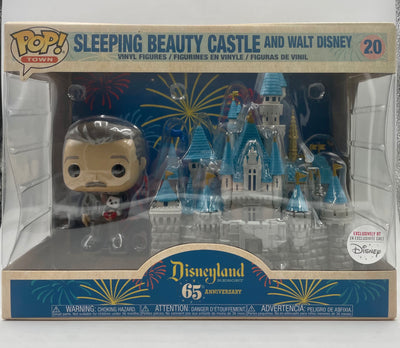 Funko Pop! Town - Disneyland 65th Anniversary - Sleeping Beauty Castle and Walt Disney