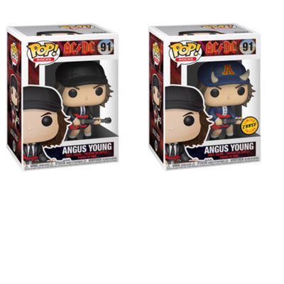 Angus Young AC/DC Funko Pop BUNDLE with CHASE
