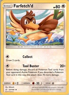 Pokemon 2019 Sun & Moon - Team Up Farfetch’d Basic/Uncommon #127