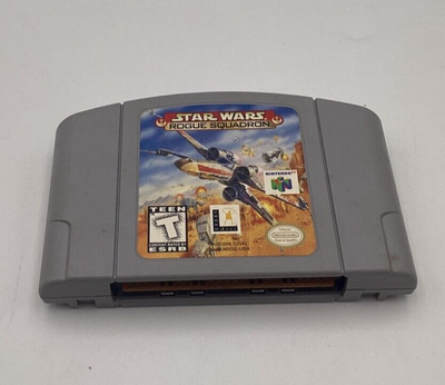 Star Wars Rogue Squadron Nintendo 64 N64 Game, Manual, Box