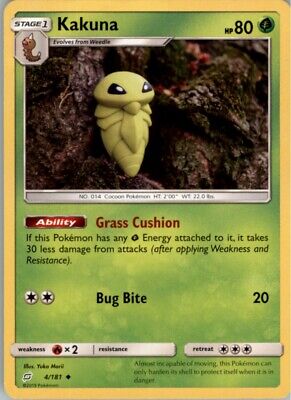 Pokemon 2019 Sun & Moon - Team Up Kakuna Stage 1/Uncommon #4