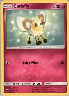 Pokemon 2017 Sun & Moon - Burning Shadows Cutiefly Basic/Common #95