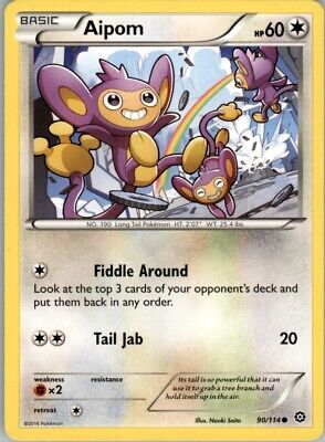 Pokemon 2016 XY - Steam Siege Aipom Basic/Common #90