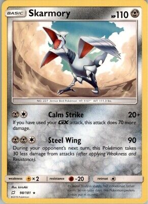 Pokemon 2019 Sun & Moon - Team Up Skarmory Basic/Rare #98