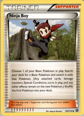 Pokemon 2016 XY - Steam Siege Ninja Boy Uncommon #103