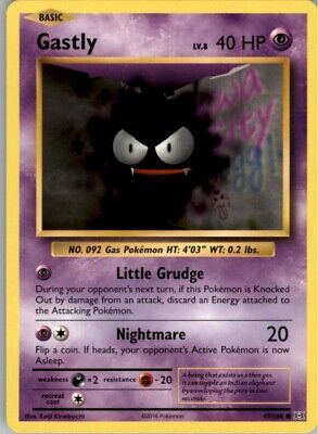 Pokemon 2016 XY - Evolutions Gastly Basic/Common #47