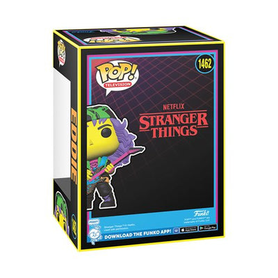 Funko Pop! TV - Stranger Things - Eddie With Guitar (Blacklight) (Entertainment Earth Exclusive)