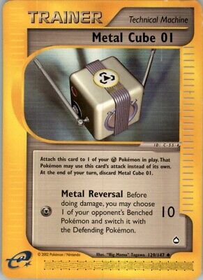 Pokemon 2003 E-Card - Aquapolis Metal Cube 01 Uncommon #129