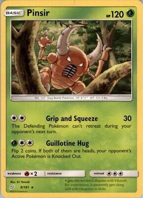 Pokemon 2019 Sun & Moon - Team Up Pinsir Basic/Rare #9