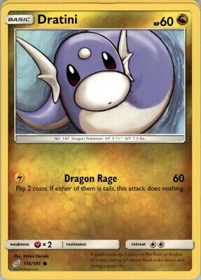 Pokemon 2019 Sun & Moon - Team Up Dratini Basic/Common #116