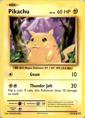 Pokemon 2016 XY - Evolutions Pikachu Basic/Common #35