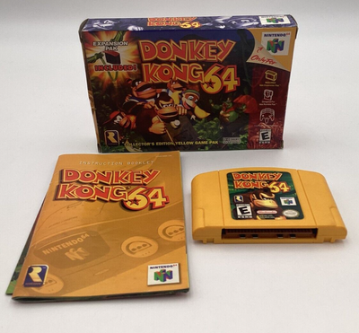 Donkey Kong 64 Nintendo 64 N64 Game, Manual, Box