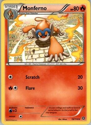 Pokemon 2016 XY - Steam Siege Monferno Stage 1/Uncommon #19