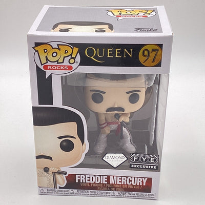 Funko Pop! Rocks - Queen - Freddie Mercury (Diamond Collection) (FYE Exclusive)