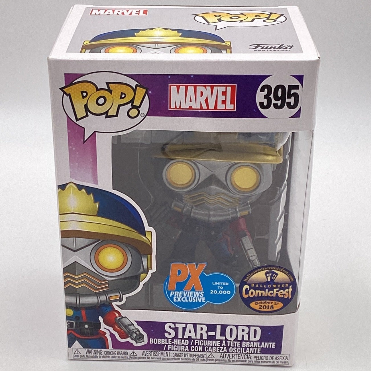 Funko Pop! Marvel StarLord (2018 Halloween Comicfest) (PX Exclusive