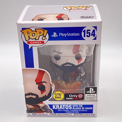 Funko Pop! Games - PlayStation - Kratos (Glow In The Dark) (GameStop Exclusive) (Damaged)