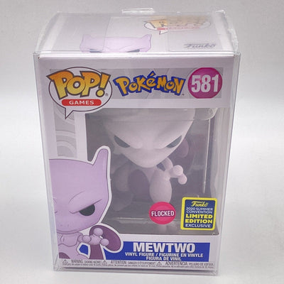 Funko Pop! Games - Pokemon - Mewtwo (Flocked) (2020 Summer Convention Exclusive)