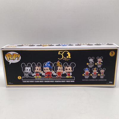 Funko Pop! Disney - Mickey Mouse (50th Anniversary) (5 Pack) (Amazon Exclusive) (Damaged)