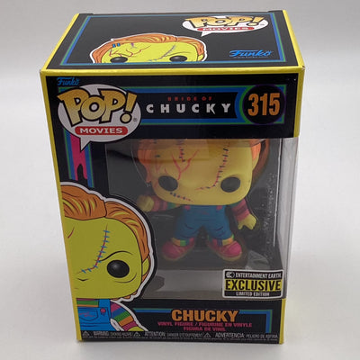Funko Pop! Movies - Bride Of Chucky - Chucky (Blacklight) (Entertainment Earth Exclusive)