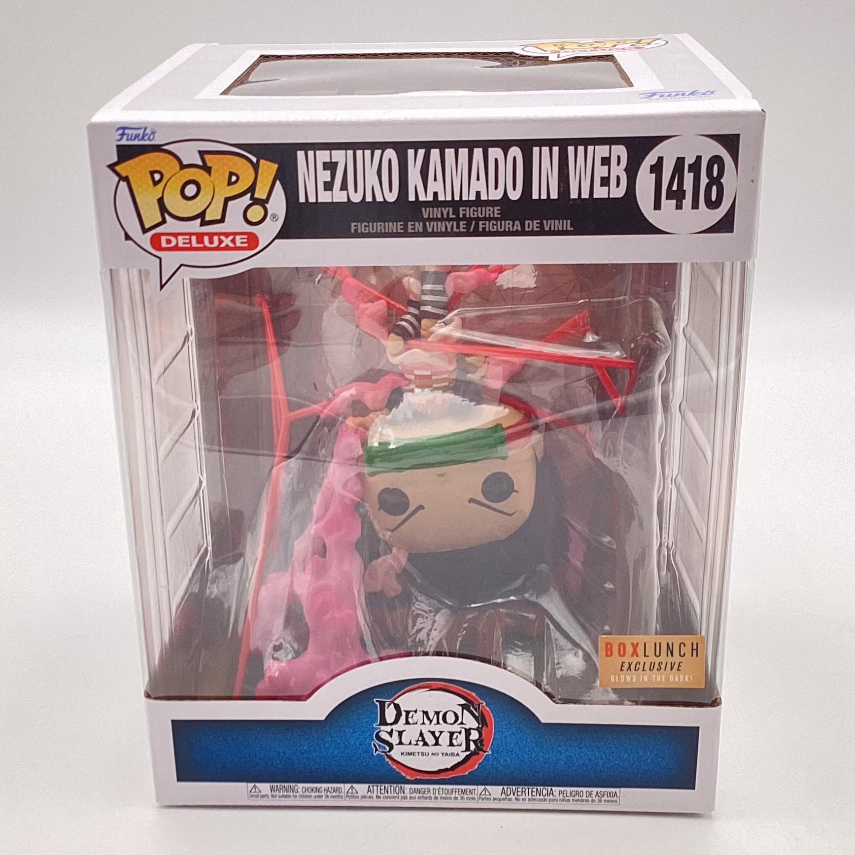 Funko Pop Demon Slayer Nezuko Kamado In Web Glow In The Dark Box Lunch  Exclusive