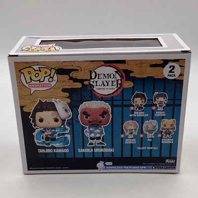 Funko Pop! Animation - Demon Slayer - Tanjiro Kamado & Sakonji Urokodaki (2 Pack) (2023 Summer Convention Exclusive)