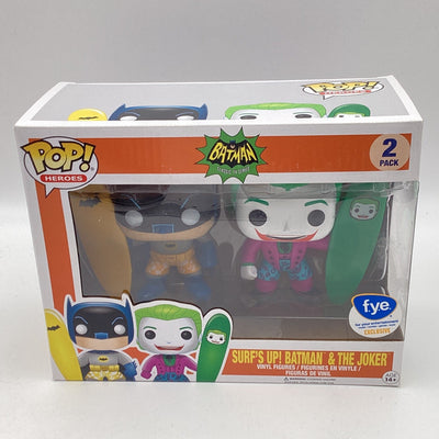 Funko Pop! Heroes - Batman Classic TV Series - Surf's Up! Batman & The Joker (2 Pack) (FYE Exclusive)
